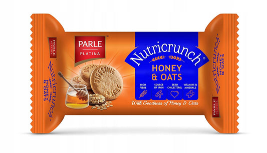 Nutricrunch Digestive with Honey Oatmeal - pełnoziarniste ciasteczka z miodem i płatkami owsianymi 100g