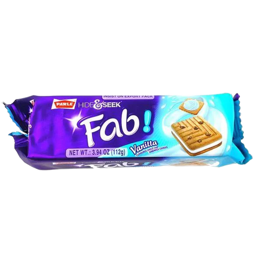 Hide&amp;Seek Fab! Biszkopty z kremem waniliowym Parle 112g